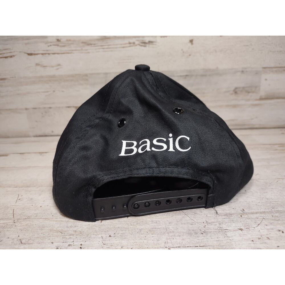 Vintage Your Basic Cap Snapback Baseball Hat Blac… - image 3
